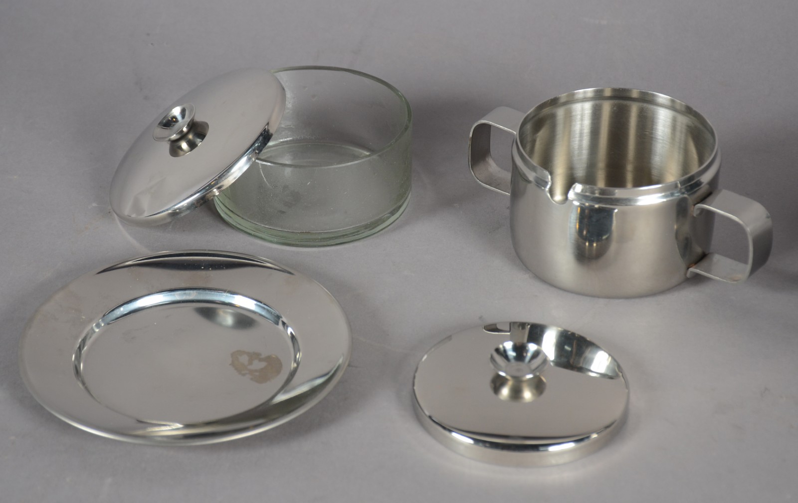 Baixela para chá e café de aço inox Wolff, composto de: bule... - foto 3 de 6