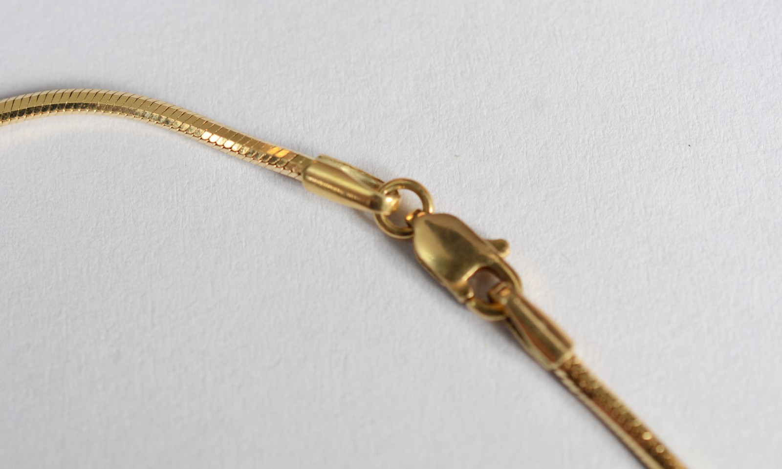 Colar de ouro 18 k, contraste 750 modelo rabo de rato com pingente de... - foto 6 de 7