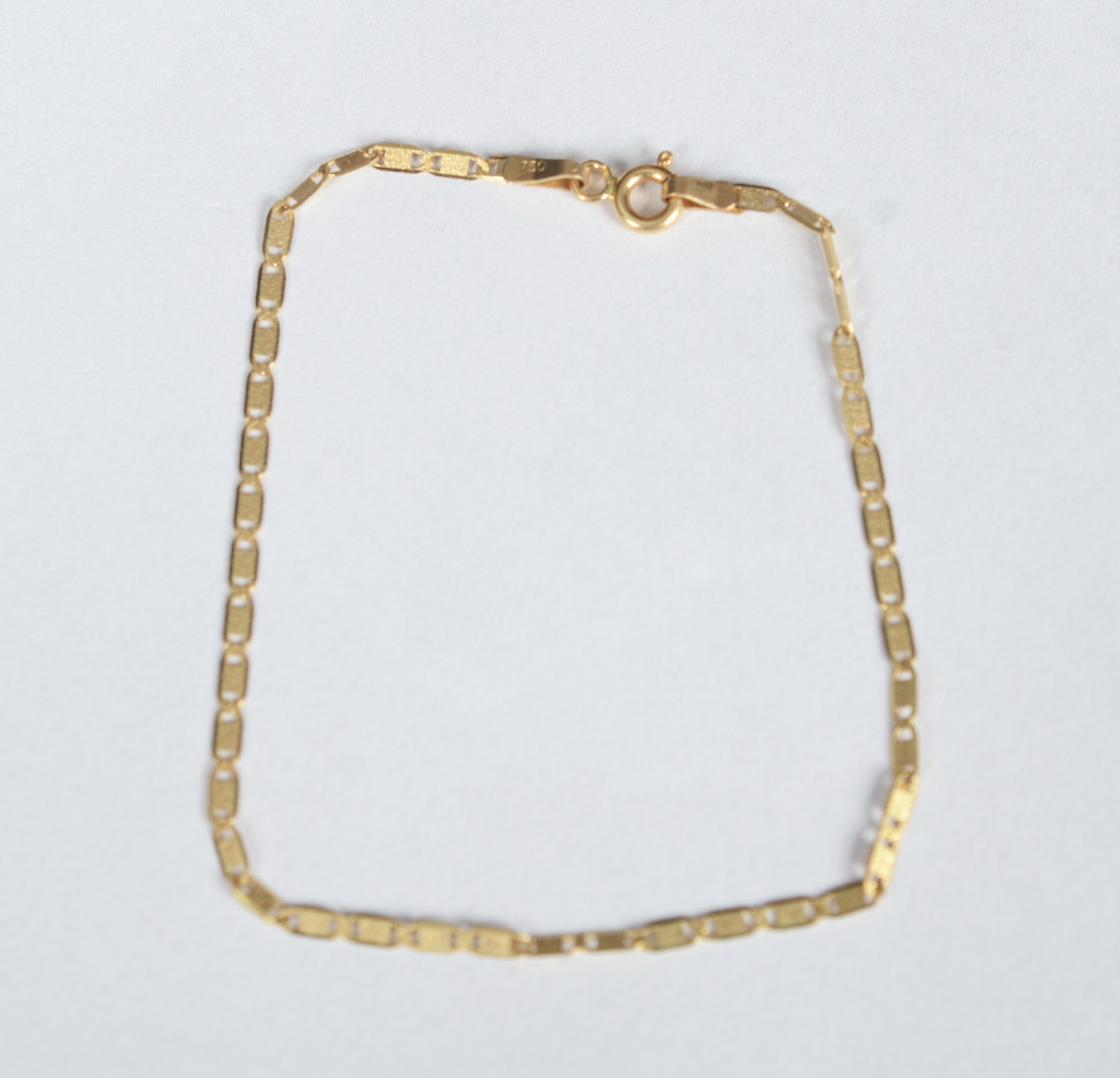 Pulseira de ouro 18 k, contraste 750. (Por motivos de segurança a... - foto 1 de 8