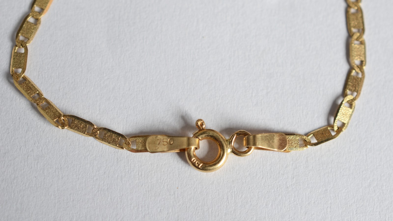 Pulseira de ouro 18 k, contraste 750. (Por motivos de segurança a... - foto 7 de 8