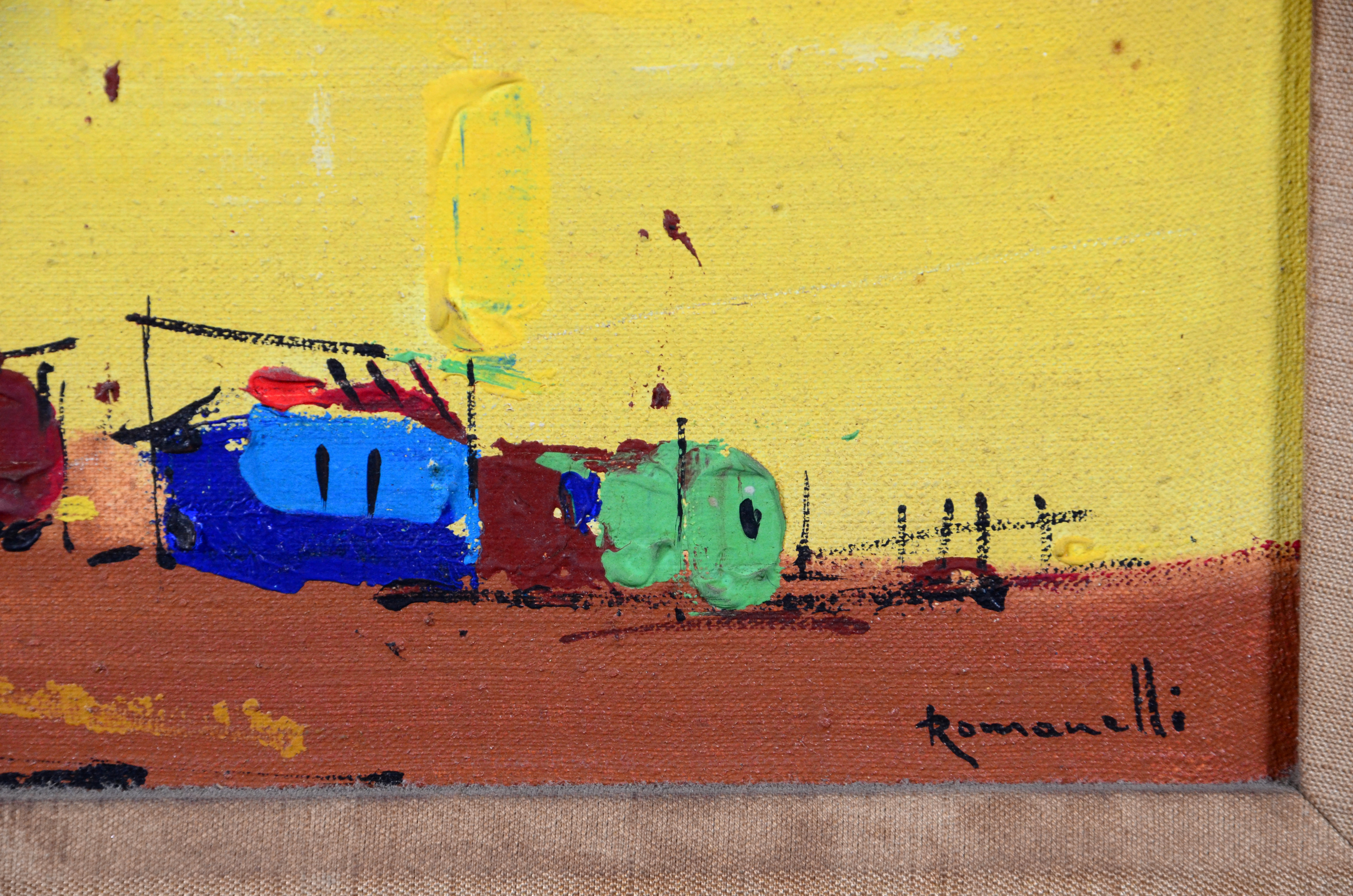 Armando Romanelli (1945), Paisagem com casas - foto 2 de 2