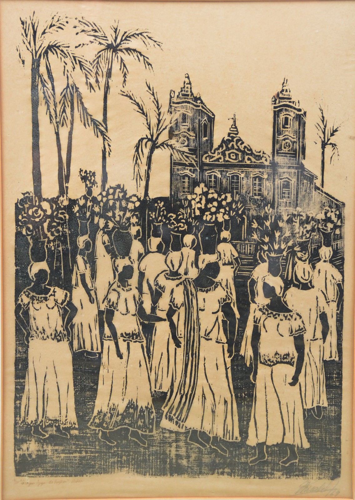 Misabel Pedrosa (1927-2005), Lavagem da Igreja do Bonfim - foto 1 de 5