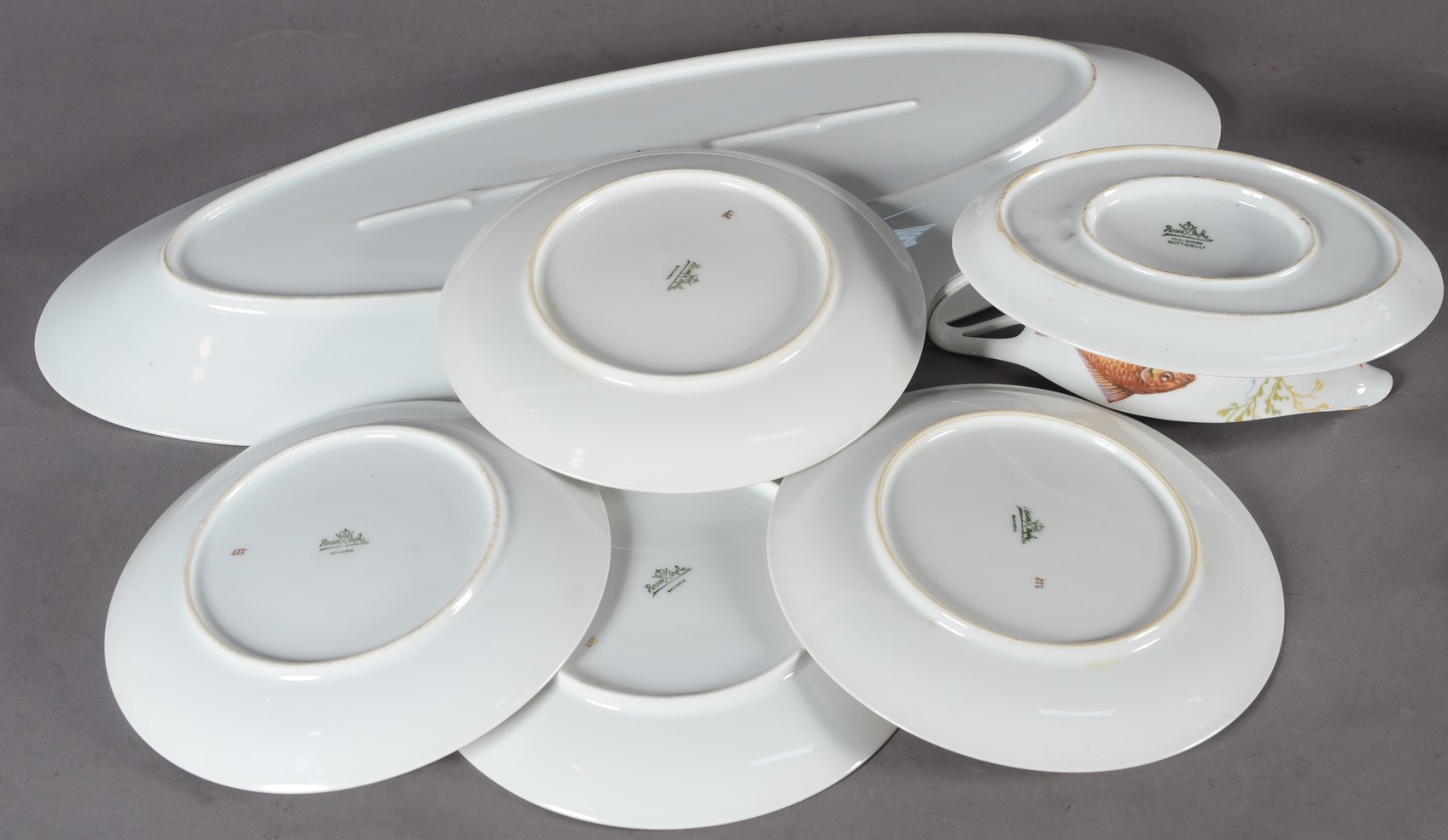 Serviço para peixe de porcelana Rosenthal composto de: 6 pratos... - foto 6 de 8