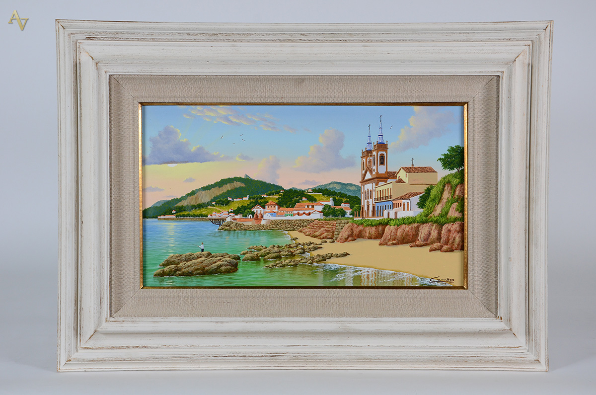 EDUARDO CAMÕES (1955) - Igreja de Santa Luzia - ost - 70 x 40... - foto 1 de 4