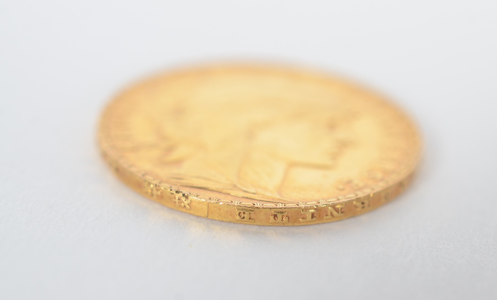 Moeda de ouro 22 k., Republique française, 20 francos. Liberté... - foto 3 de 3