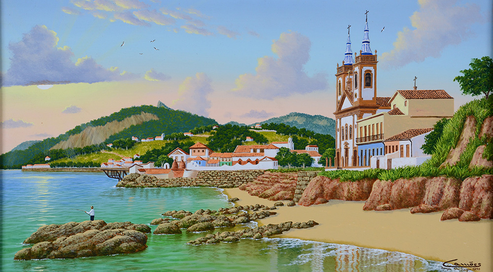 EDUARDO CAMÕES (1955) - Igreja de Santa Luzia - ost - 70 x 40... - foto 2 de 4