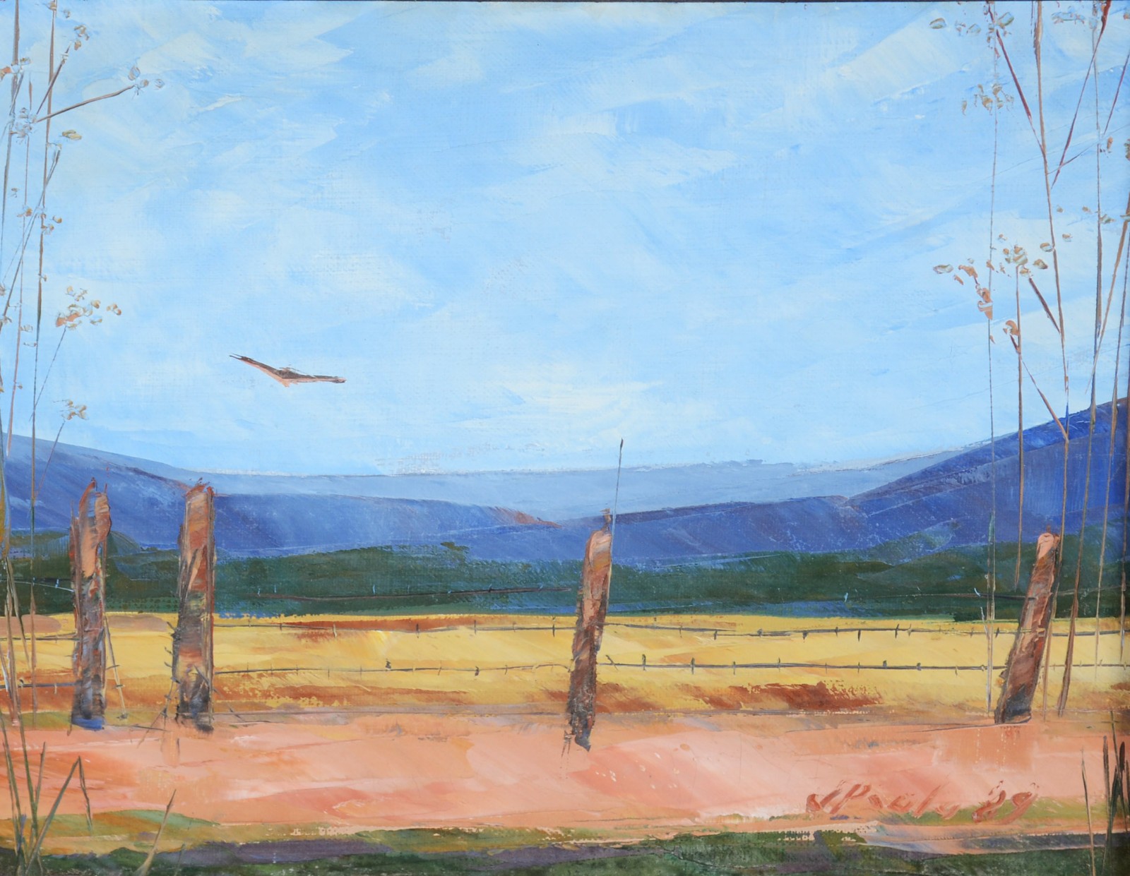 José Paulo Moreira da Fonseca (1922-2004), Paisagem Com Cerca - foto 1 de 4