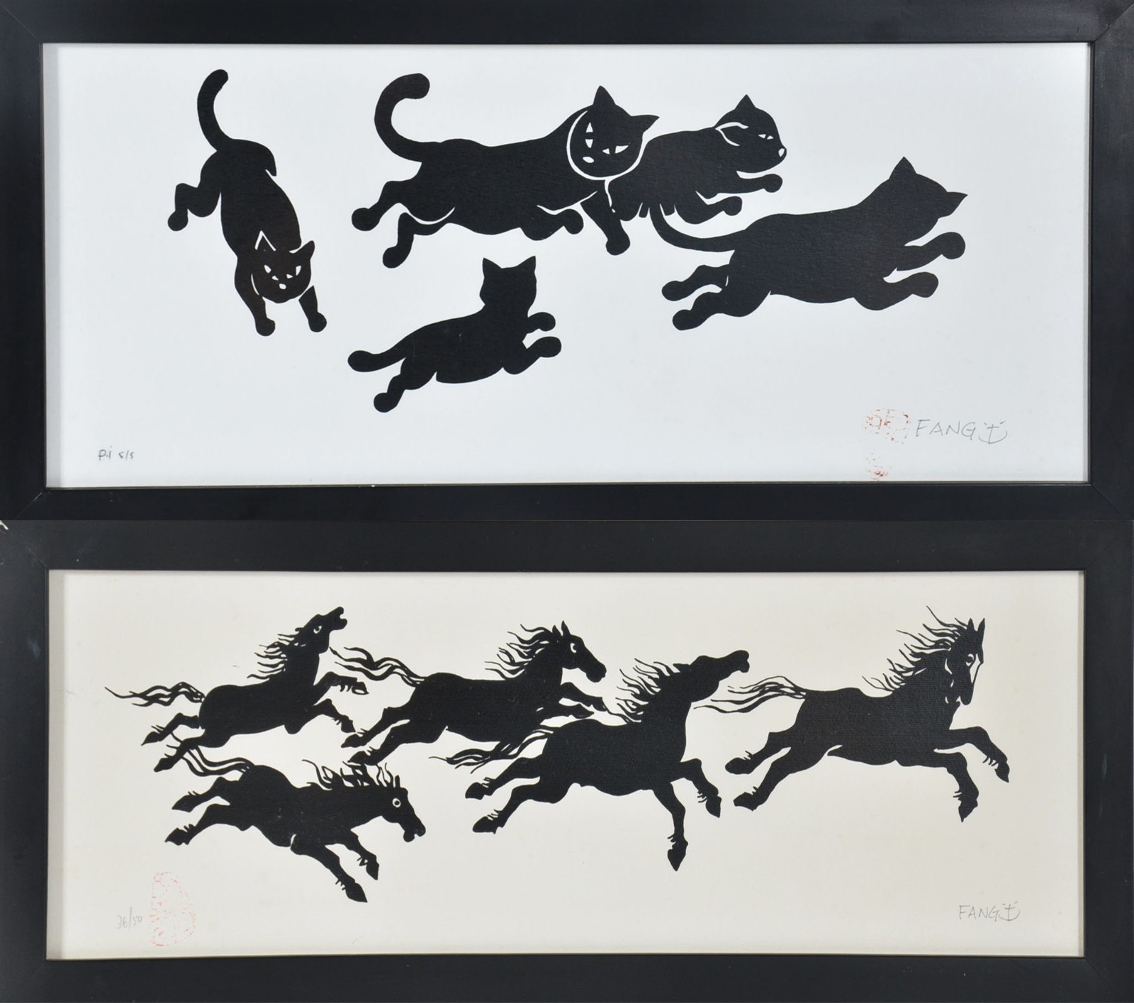 Fang (1931-2012), Gatos/ Cavalos Negros - foto 2 de 7