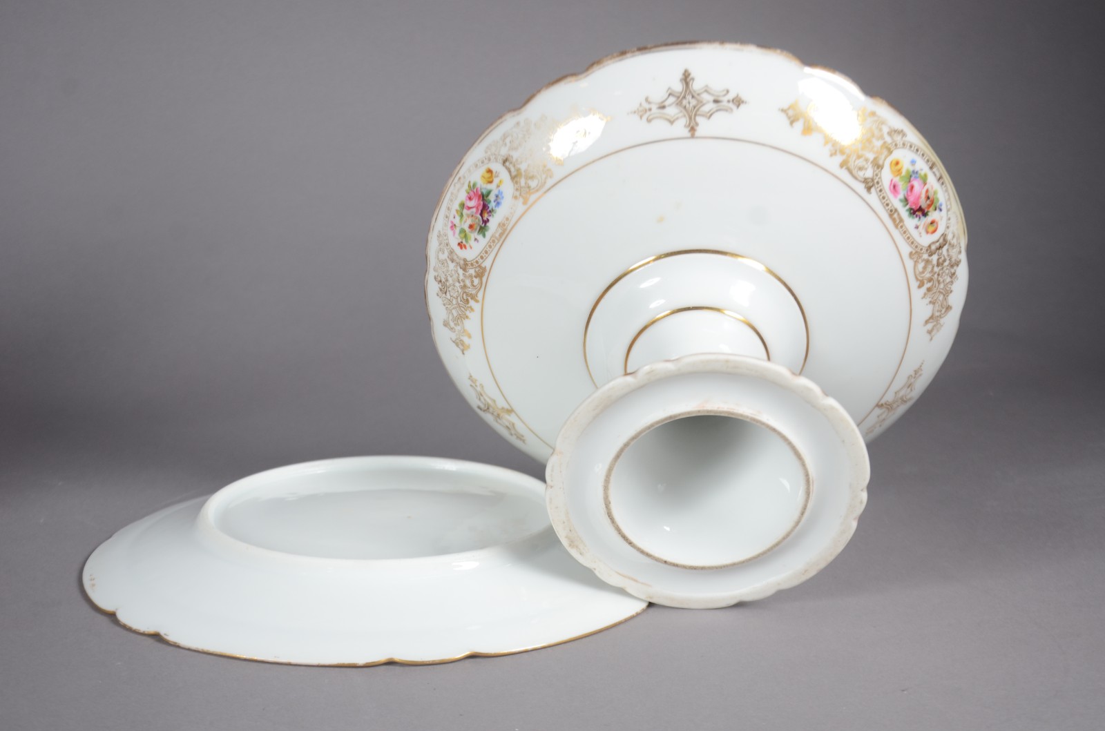Parte de serviço de porcelana Velho Paris, decorado com guirlandas... - foto 5 de 6