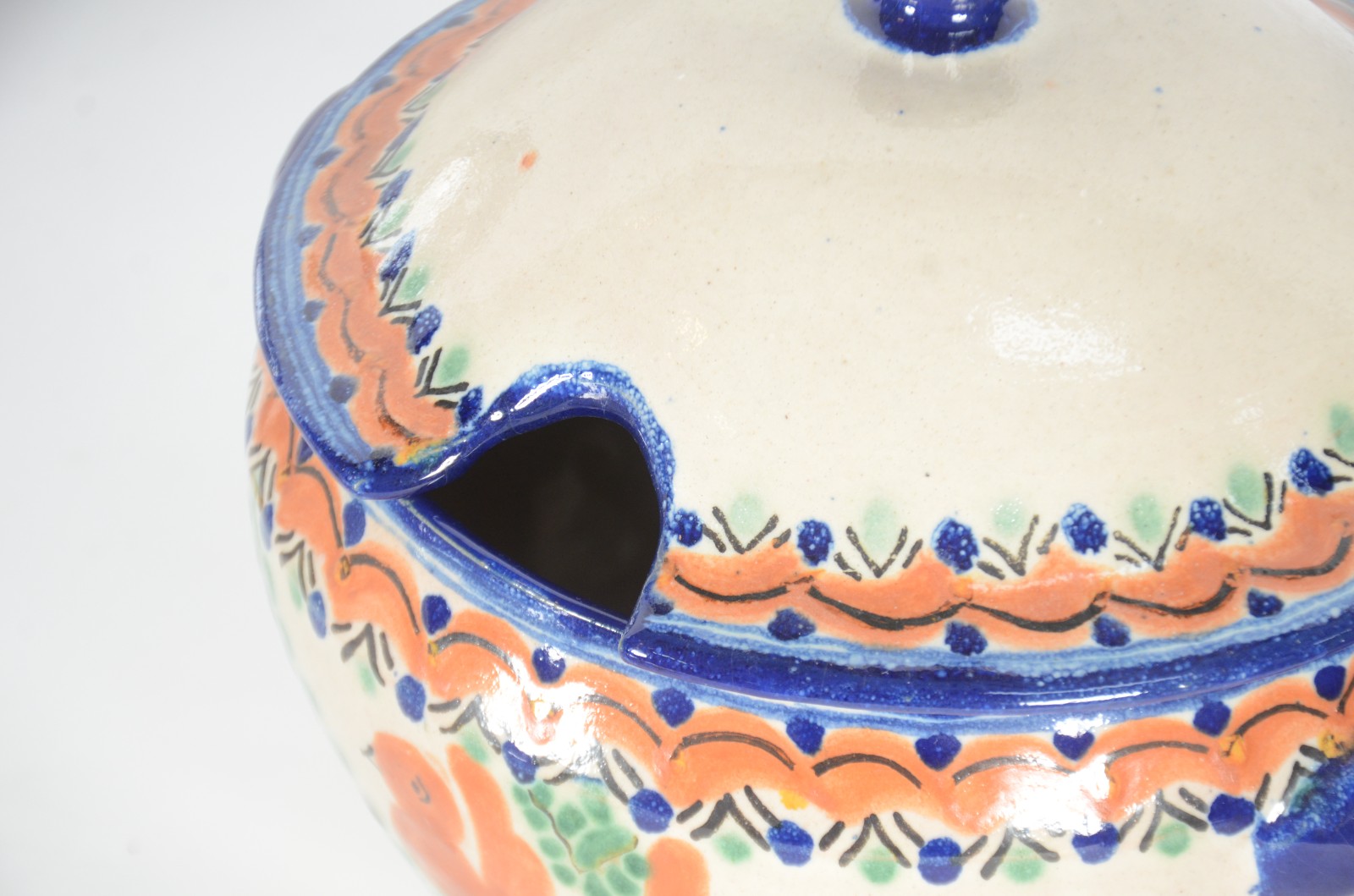 Quatro peças de cerâmica "Talavera de Puebla" mexicana , sendo... - foto 4 de 10