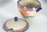 Quatro peças de cerâmica "Talavera de Puebla" m... - Quatro peças de cerâmica "Talavera de Puebla" mexicana , sendo: sopeira e 3 travessas azul.