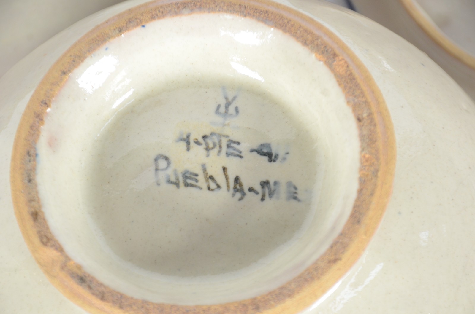 Quatro peças de cerâmica "Talavera de Puebla" mexicana , sendo... - foto 8 de 10