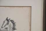 Yoshiya Takaoka (1909-1978), Cavalos - Guache -  datado 74. Partes com fungos.