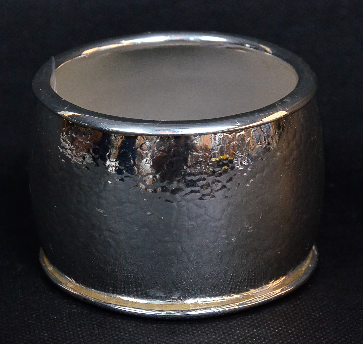 Pulseira escrava, larga, 126 g. prata 925.