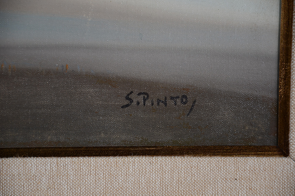 SYLVIO PINTO (1918 - 1997) - Marinha - ost - 58 X 92 - foto 3 de 3