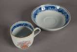 Vista Alegre (1824),  - Serviço de café de porcelana portuguesa "Mandarin Bouquet" composto de: 8 pratos de sobremesa e 6 xícaras de chá com pires. Total: 14 peças.