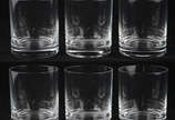 Seis copos para whisky de cristal tcheco liso. - Seis copos para whisky de cristal tcheco liso.