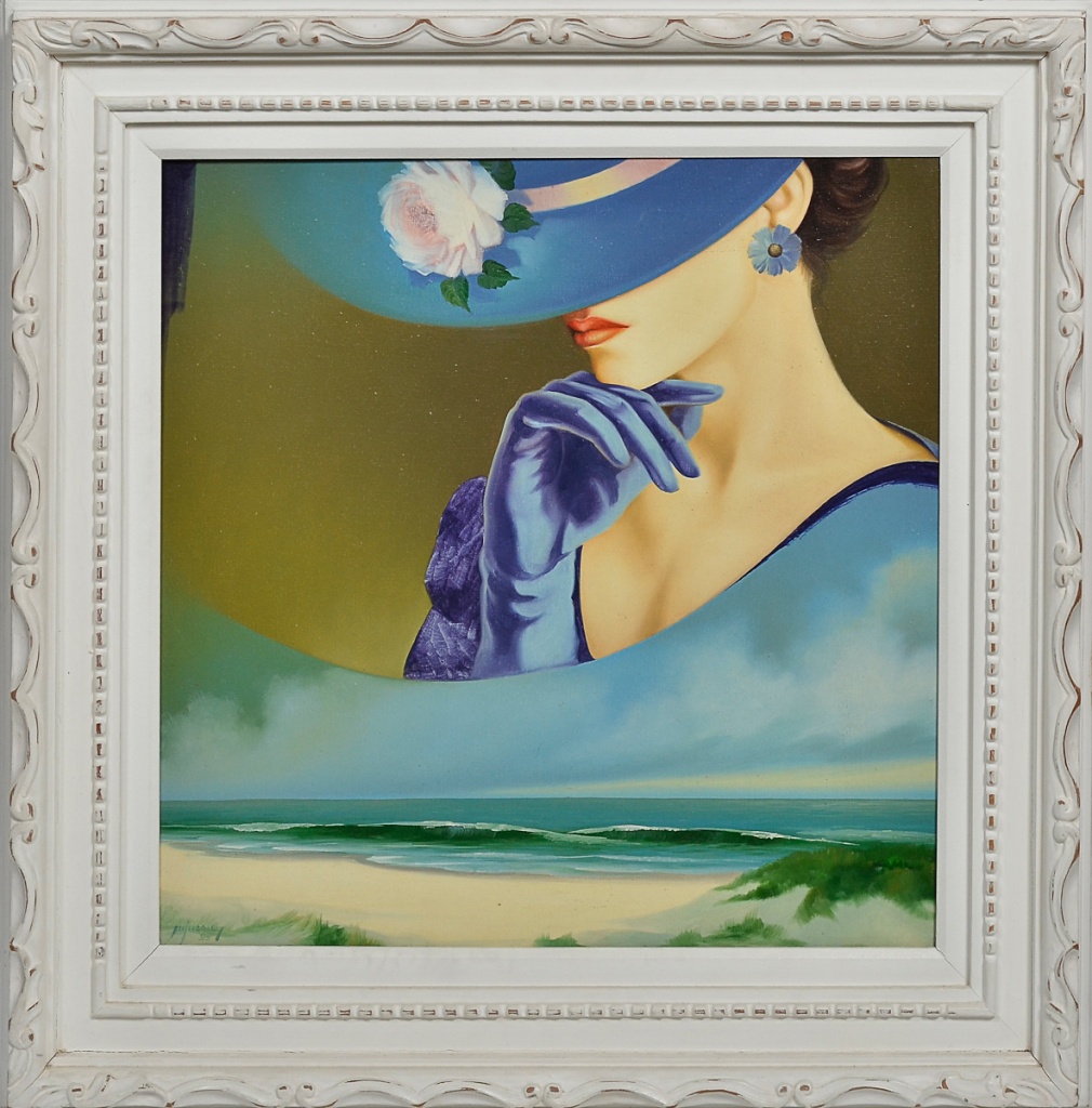 JUSSIER - Paisagem com mulher - ost - 60 x 60