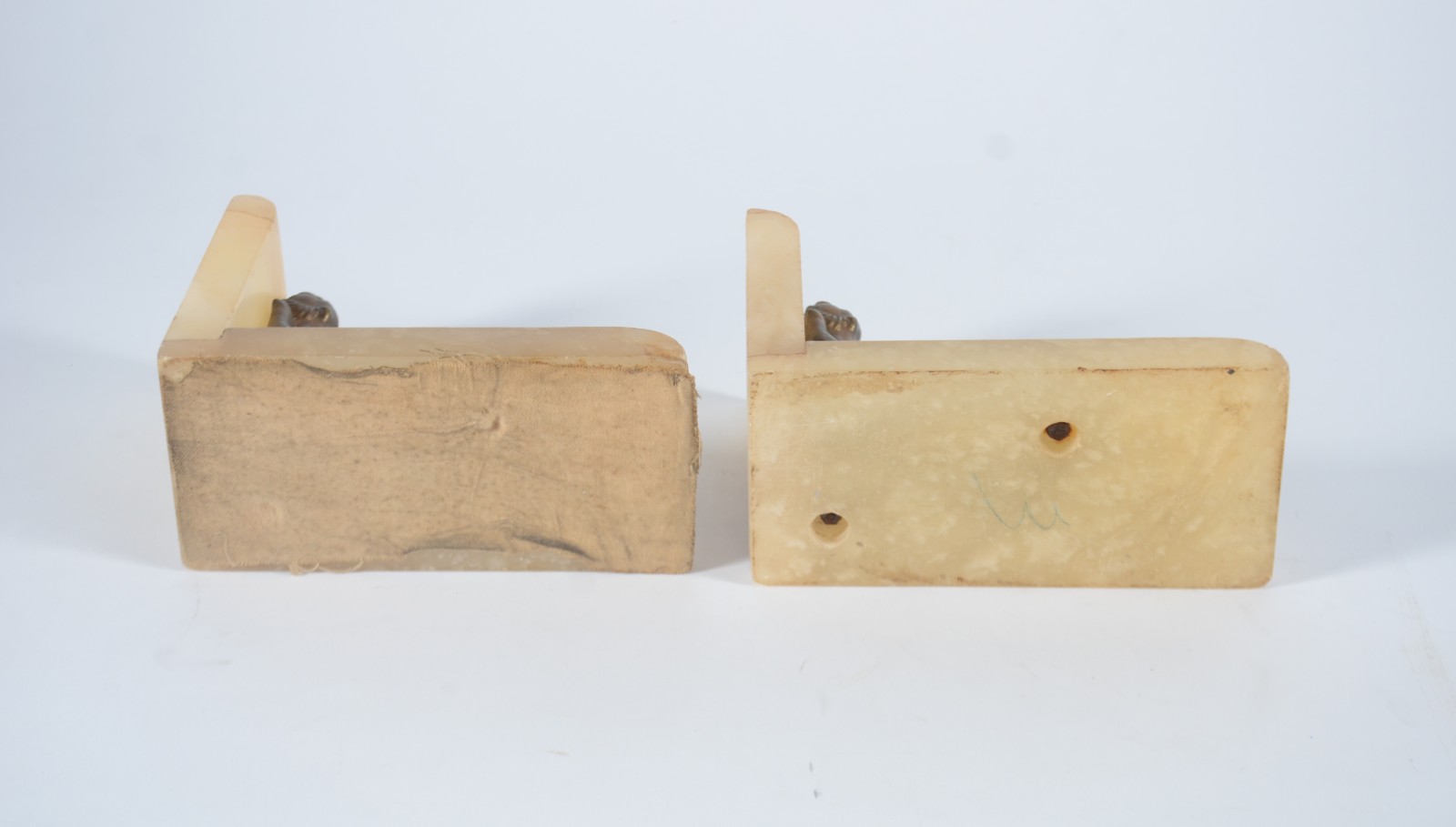 Par de serre livres de petit bronze na forma de animais, bases de... - foto 6 de 8