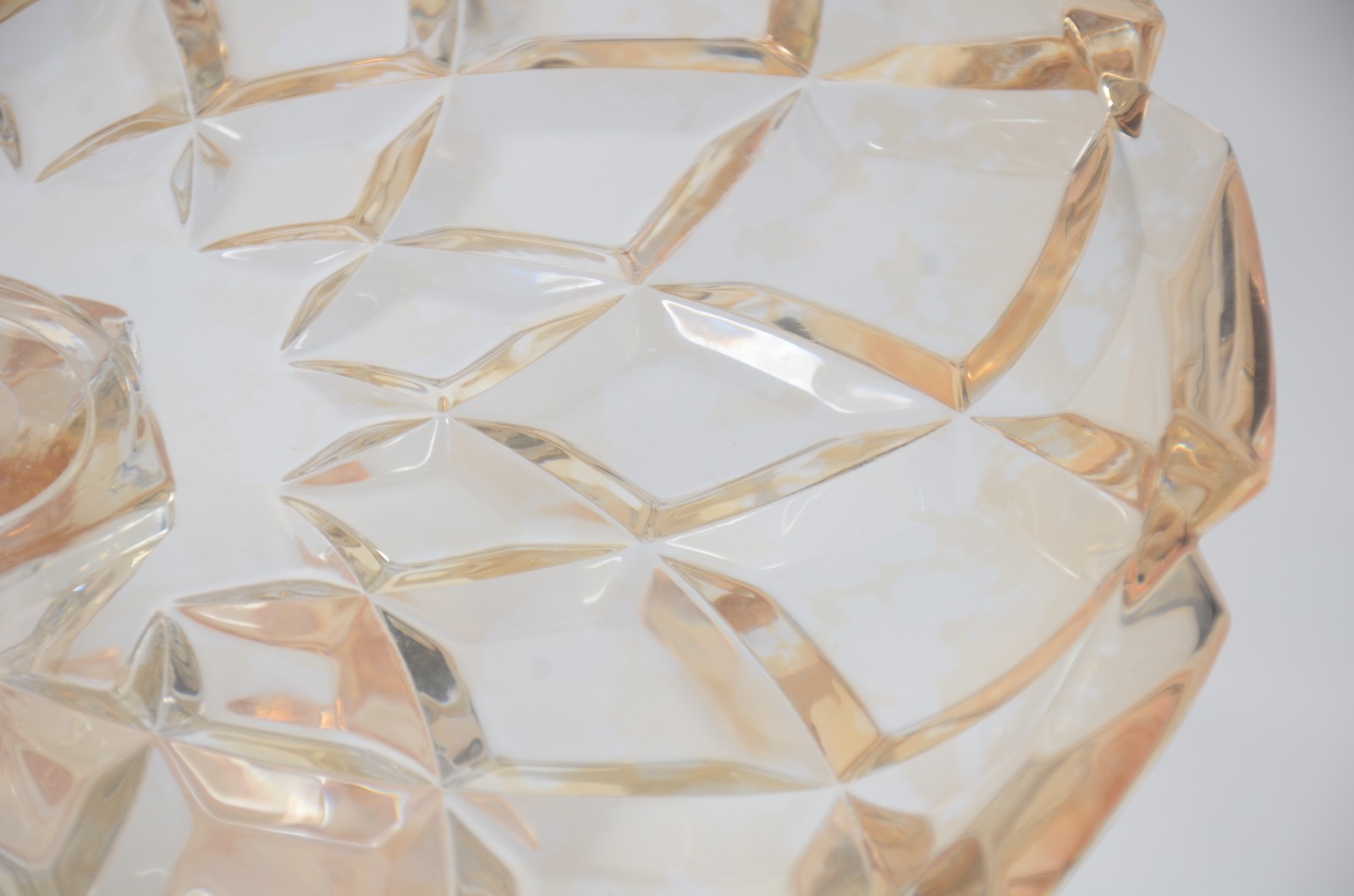 Fruteira em demi cristal na cor âmbar. - foto 4 de 5