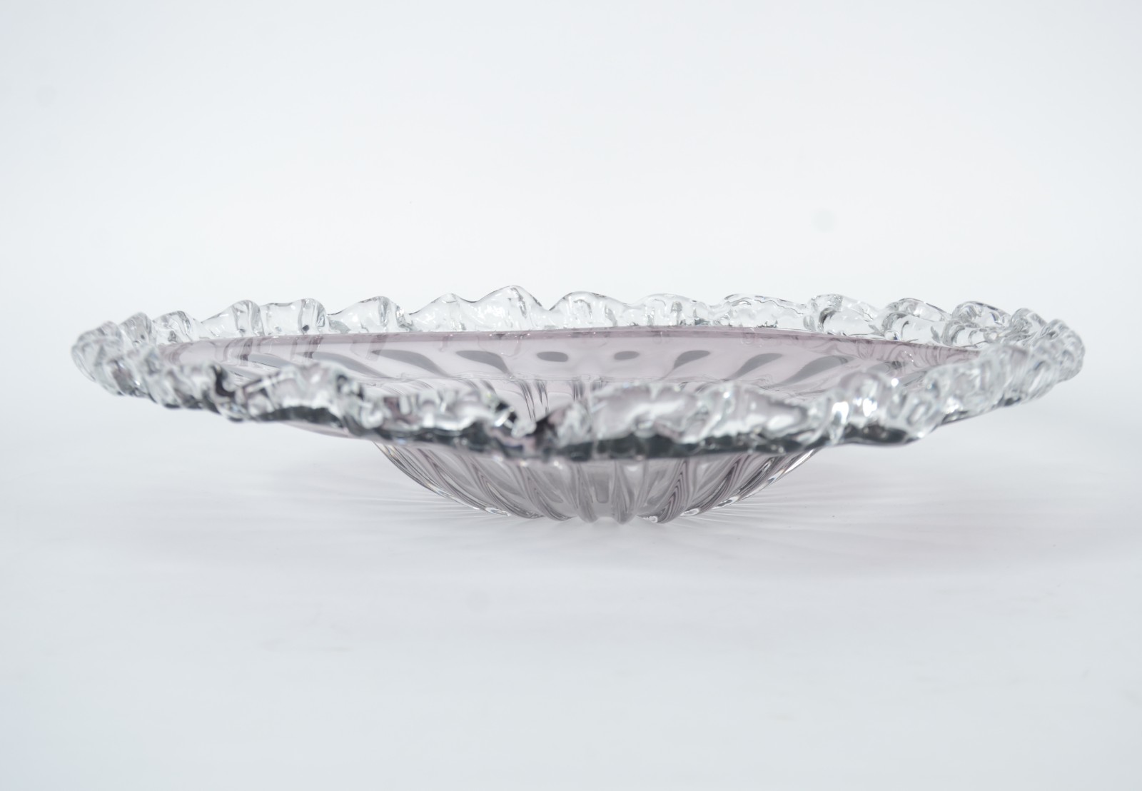 Fruteira em demi cristal na cor lilás. - foto 3 de 7