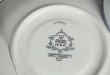 Porcelanas Steatita (1956),  - Serviço de jantar de porcelana Steatita, decoração "cebolinha" em azul e branco, composto de: 14 pratos rasos, 10 pratos fundos. Acompanham  5 pratos 