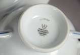 Porcelanas Steatita (1956),  - Serviço de jantar de porcelana Steatita, decoração "cebolinha" em azul e branco, composto de: 14 pratos rasos, 10 pratos fundos. Acompanham  5 pratos 