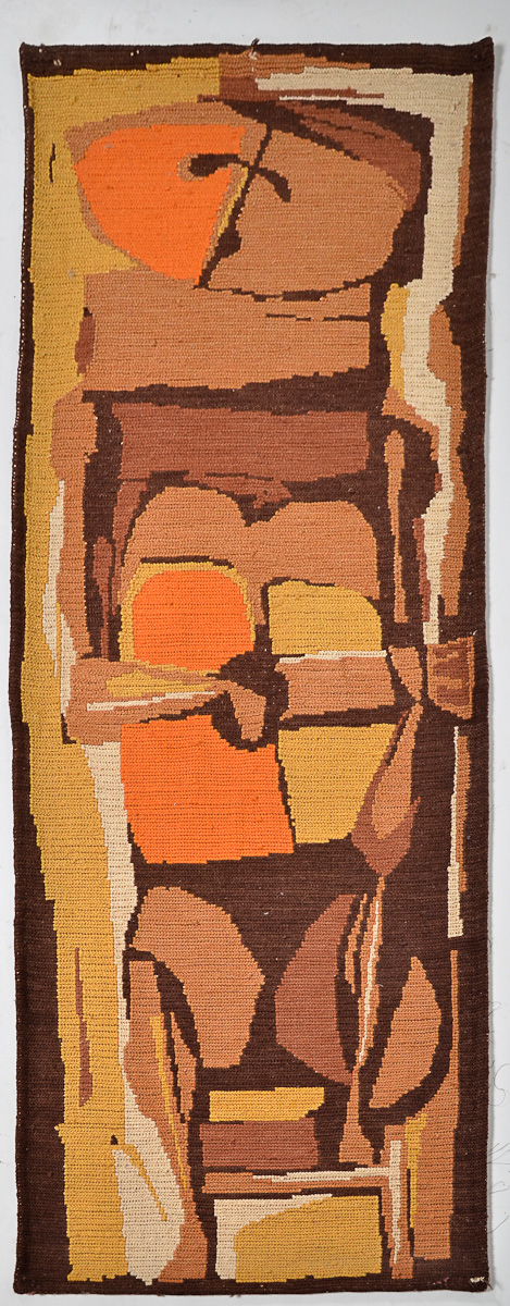 GLÊNIO BIANCHETTI - Figura - tapeçaria med. 1,70 x 0,65 m. Obs. Não...
