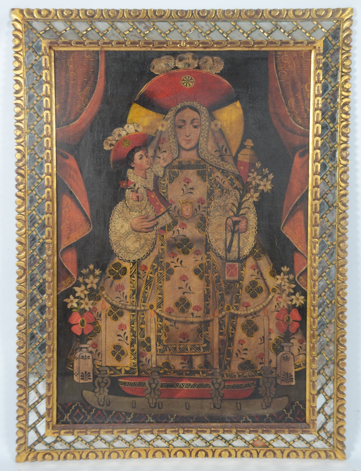 Escola Cusquenha (1538), Nossa Senhora com menino - foto 2 de 5