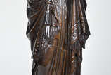 Estatueta de bronze repres. Virgem, alt.46 cm. - Estatueta de bronze repres. Virgem, alt.46 cm.