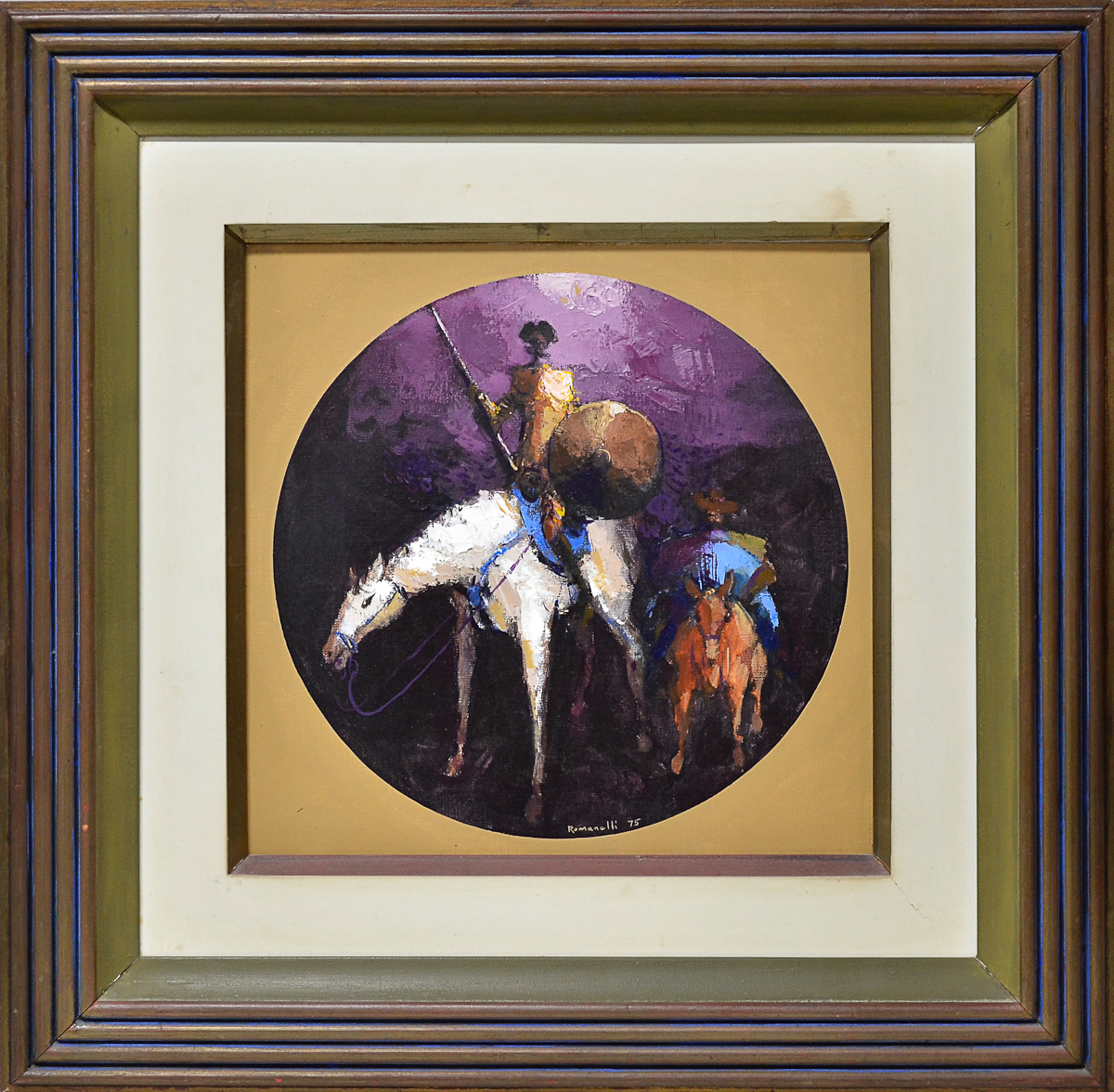 ROMANELLI - Dom Quixote - dat. 1975 - série medalhão - ost - 35 x 35
