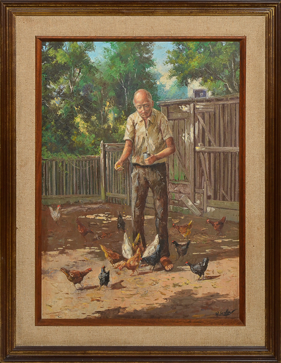 WERNER LEVIN - O galinheiro - ost - 54 x 73