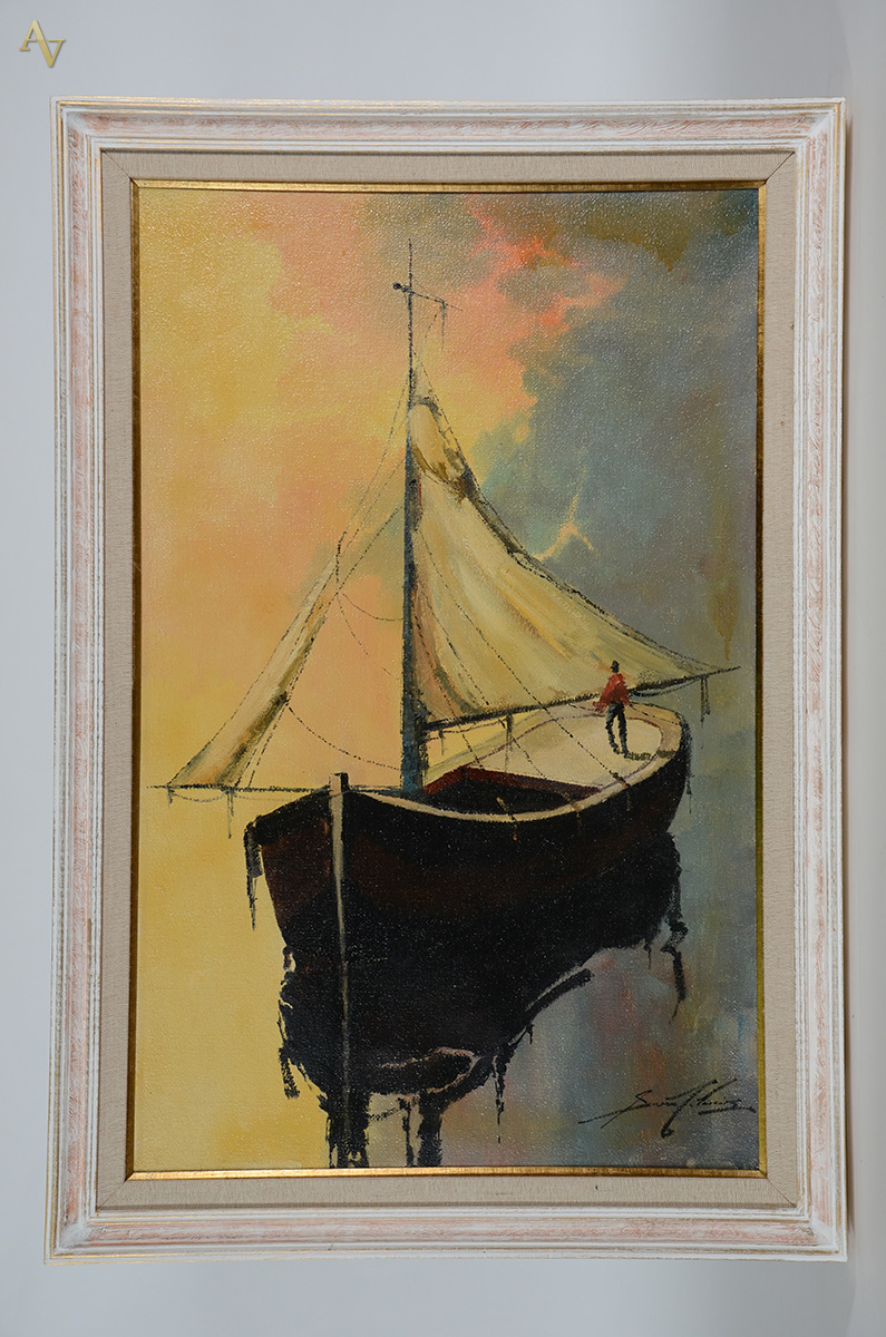 SANSÃO PEREIRA (1926 - 2014) - Marinha - ost - 110 x 78 - foto 1 de 3