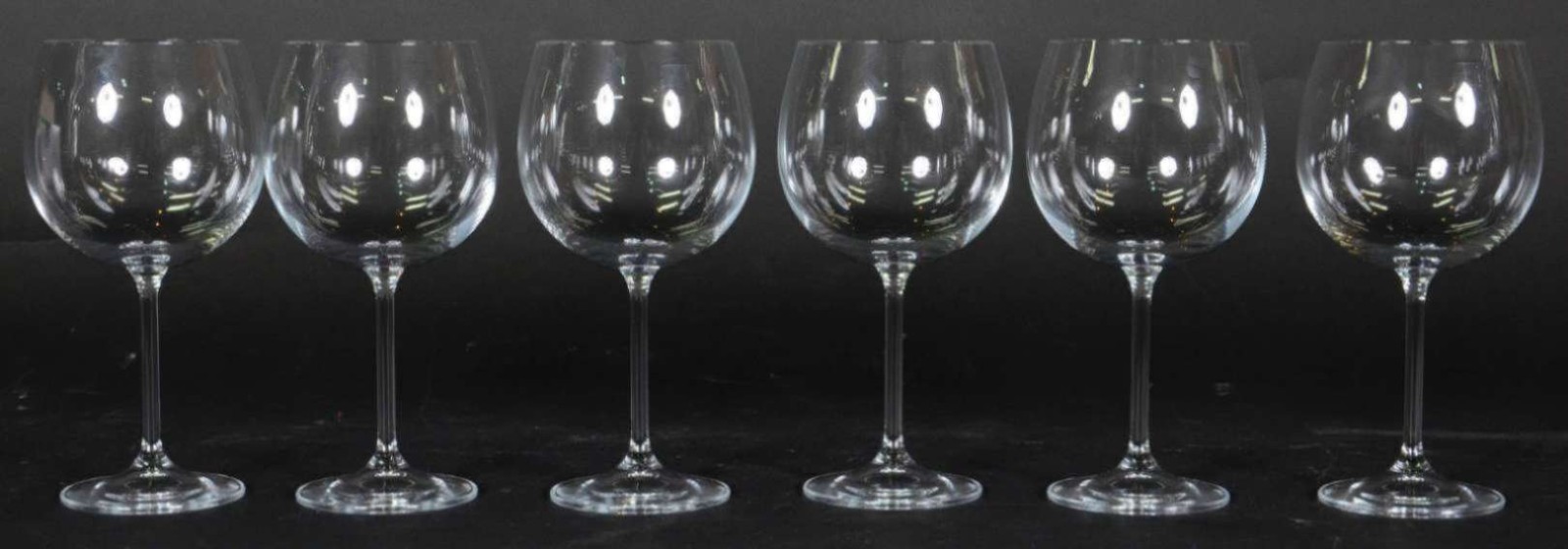 Seis taças de cristal ballon para vinho, 570 ml. - foto 2 de 2