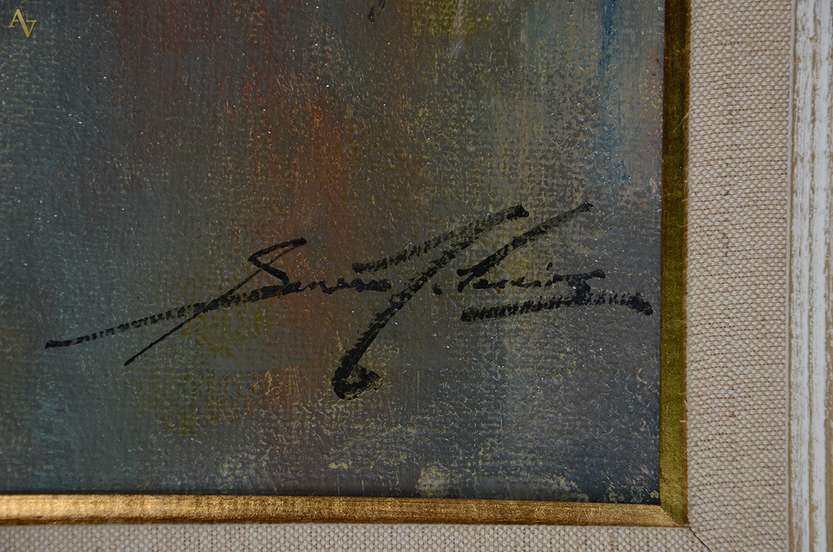 SANSÃO PEREIRA (1926 - 2014) - Marinha - ost - 110 x 78 - foto 3 de 3
