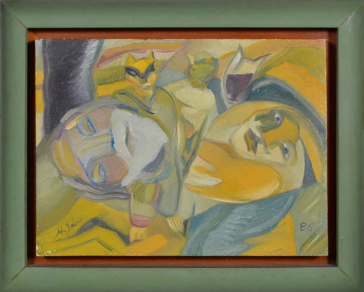 ALUISIO ZALUAR - Figuras - dat.1986 - osm - 29 x 22