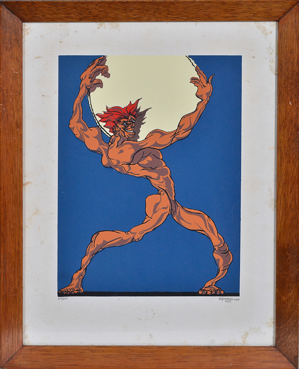 SIGAUD - Figura - serigrafia 60/200 - dat.1974 - 30 x 22