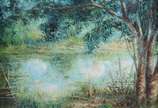 Tácito Ibiapina (1950-2016), Paisagem - Óleo sobre tela.