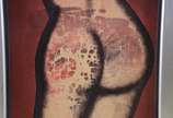 Farnese de Andrade (1926-1996), Nú - Óleo sobre eucatex.