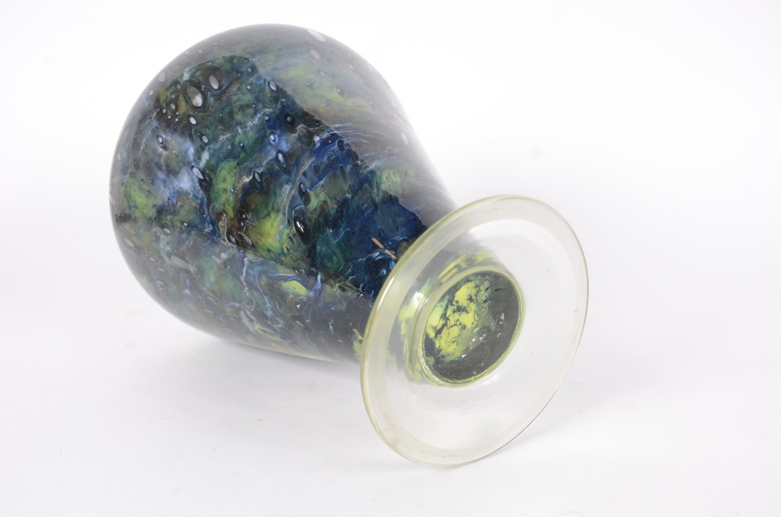 Vaso decorativo de vidro mesclado. - foto 4 de 5