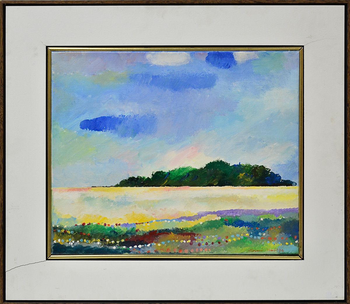 ALDEMIR MARTINS - Paisagem - dat.1994 - ost - 45 x 55...