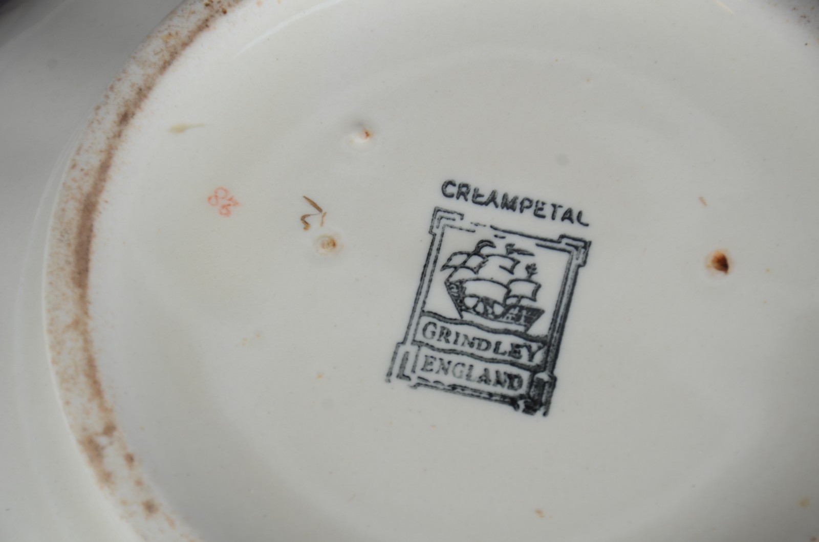 Aparelho de jantar de faiança inglesa, Grindley, Creampetal, com... - foto 8 de 9