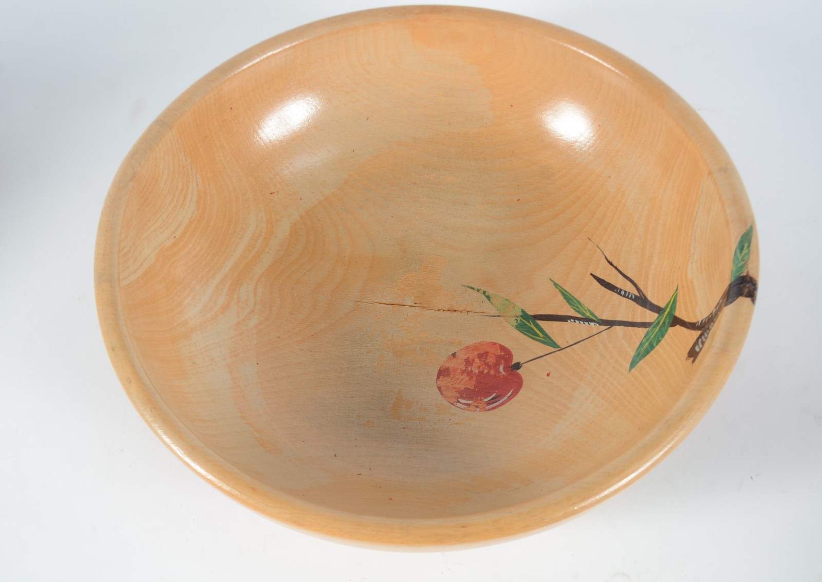 Conjunto de saladeira de madeira com 6 bowls e farinheira com... - foto 9 de 9