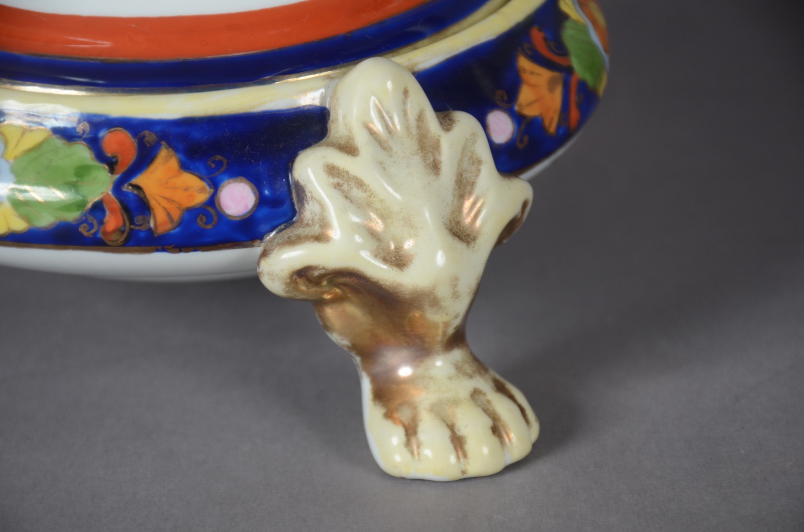 Fruteira com alças de porcelana japonesa Noritake, feitio oitavado... - foto 2 de 9