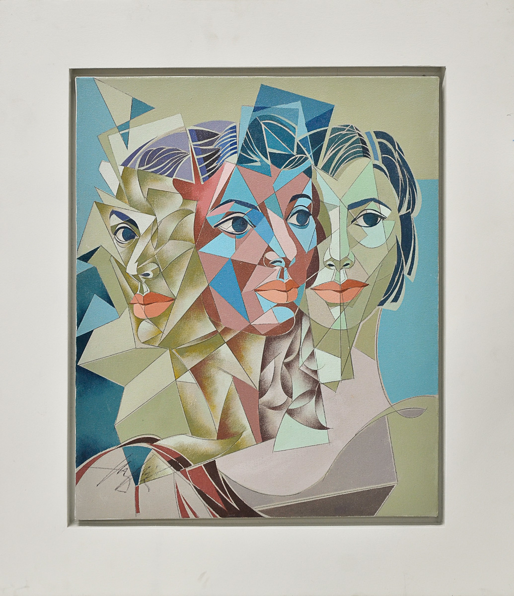 HENRI CARRIERES - Figura - ost - 40 x 50