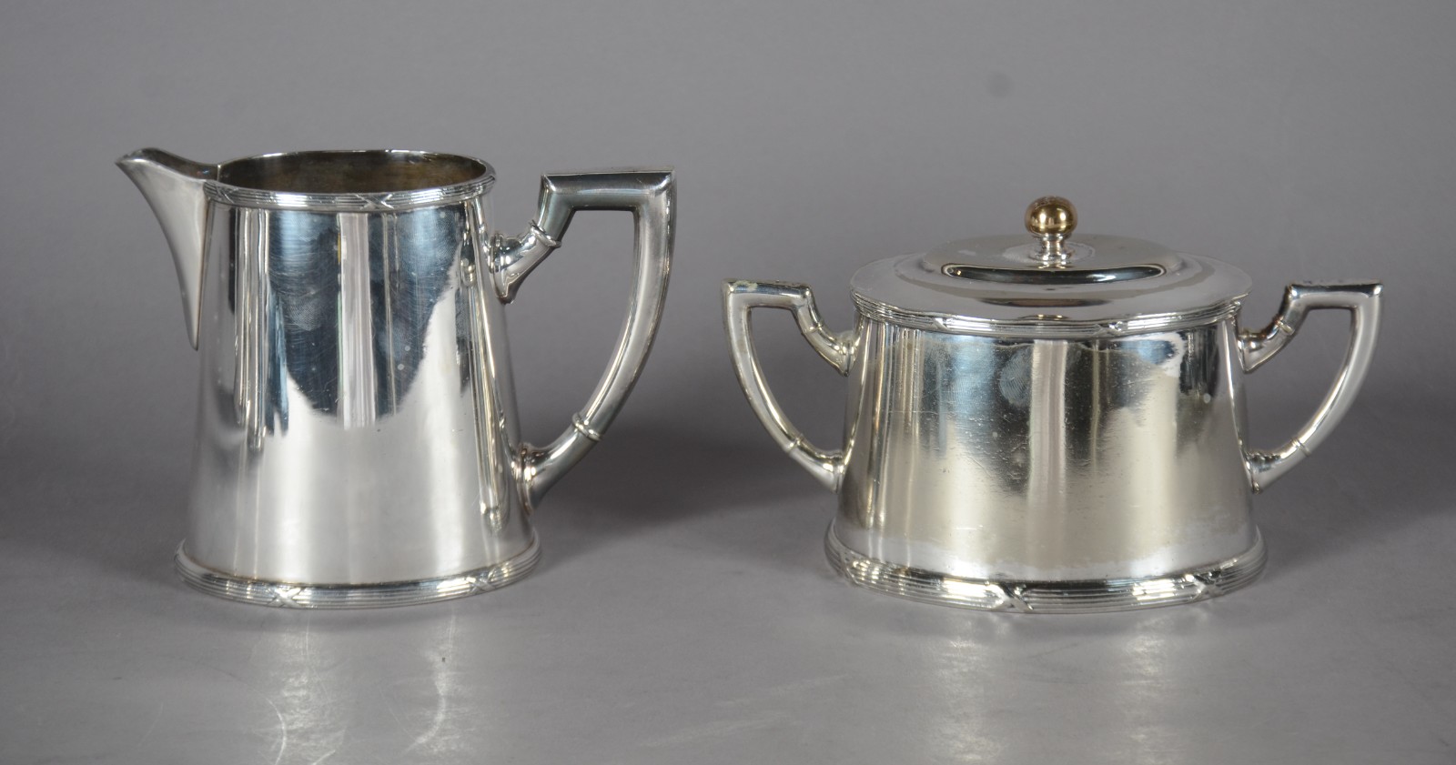 Baixela para chá e café de metal prateado Wolff, composto de: 2... - foto 6 de 11