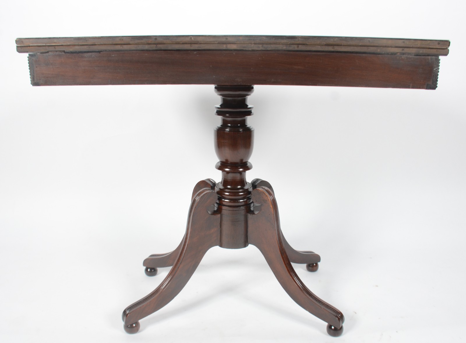 Mesa/console de jacarandá, tampo dobrável, saia com detalhes... - foto 8 de 10