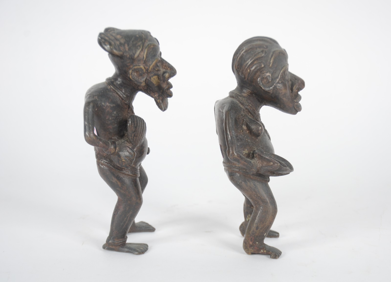 Duas figuras de bronze. - foto 6 de 7