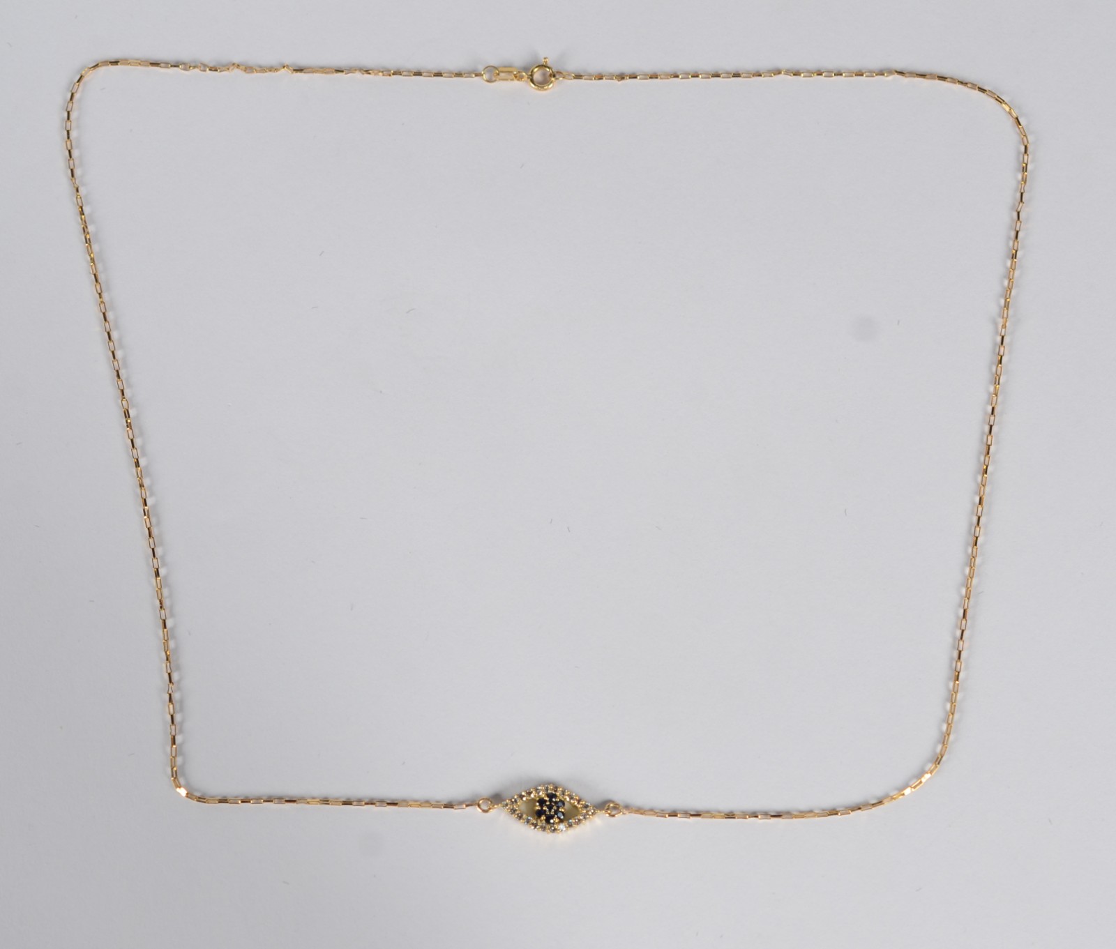 Colar com pendente de ouro 18 k., contraste 750. (Por motivos de... - foto 6 de 8