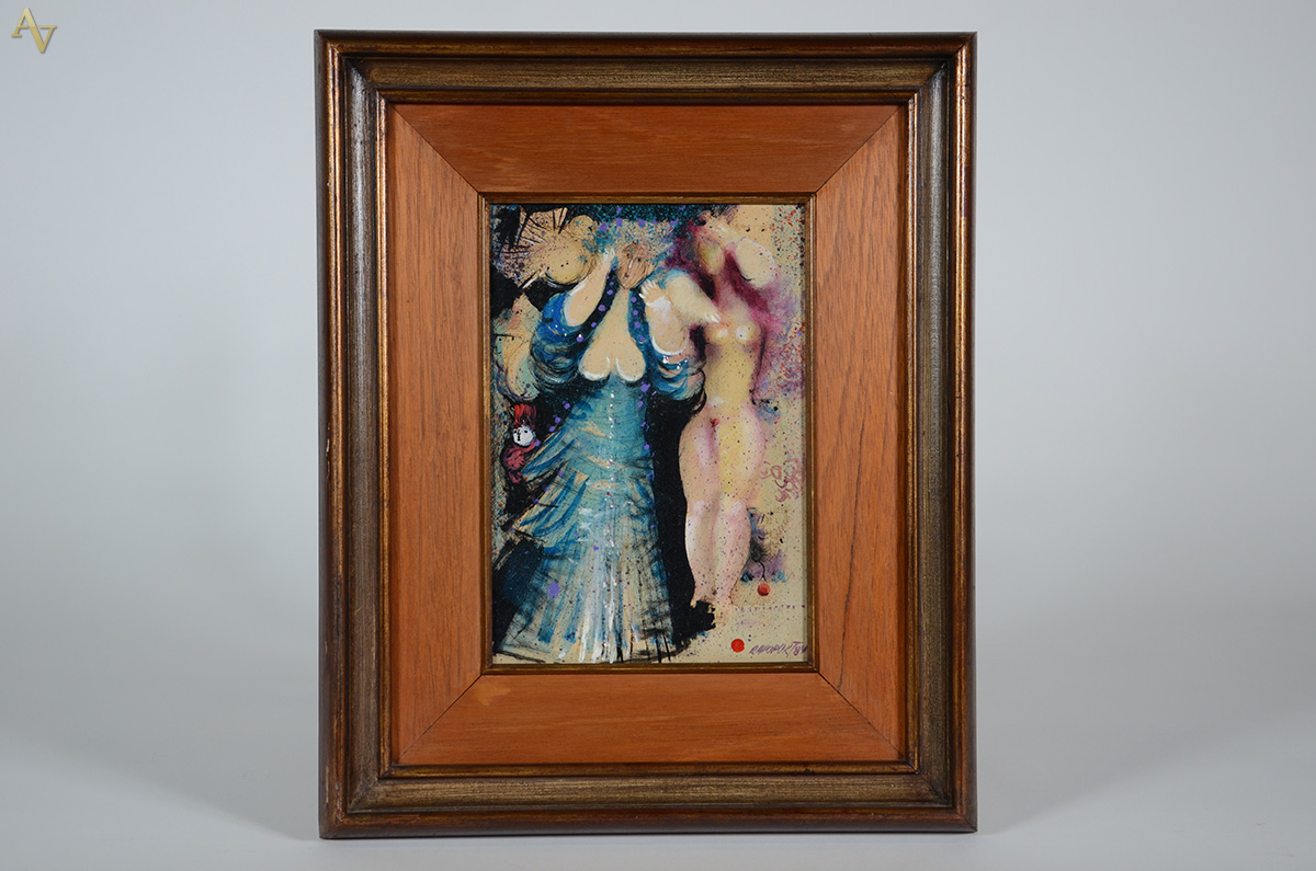 RAPOPORT (1929) - "Dama Nú" - téc. mista - 32 x 22 - datado... - foto 1 de 4